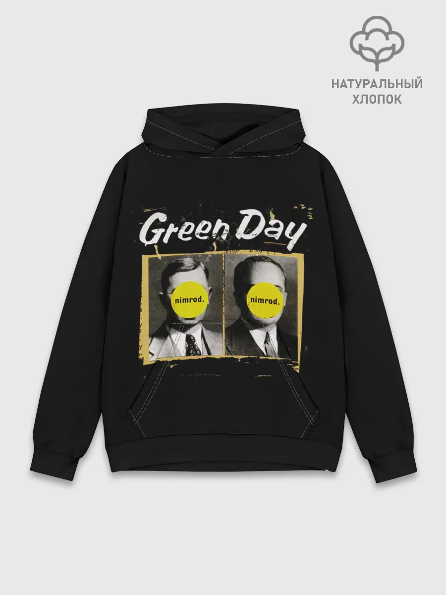 Худи мужской база хлопок / Nimrod. Green Day