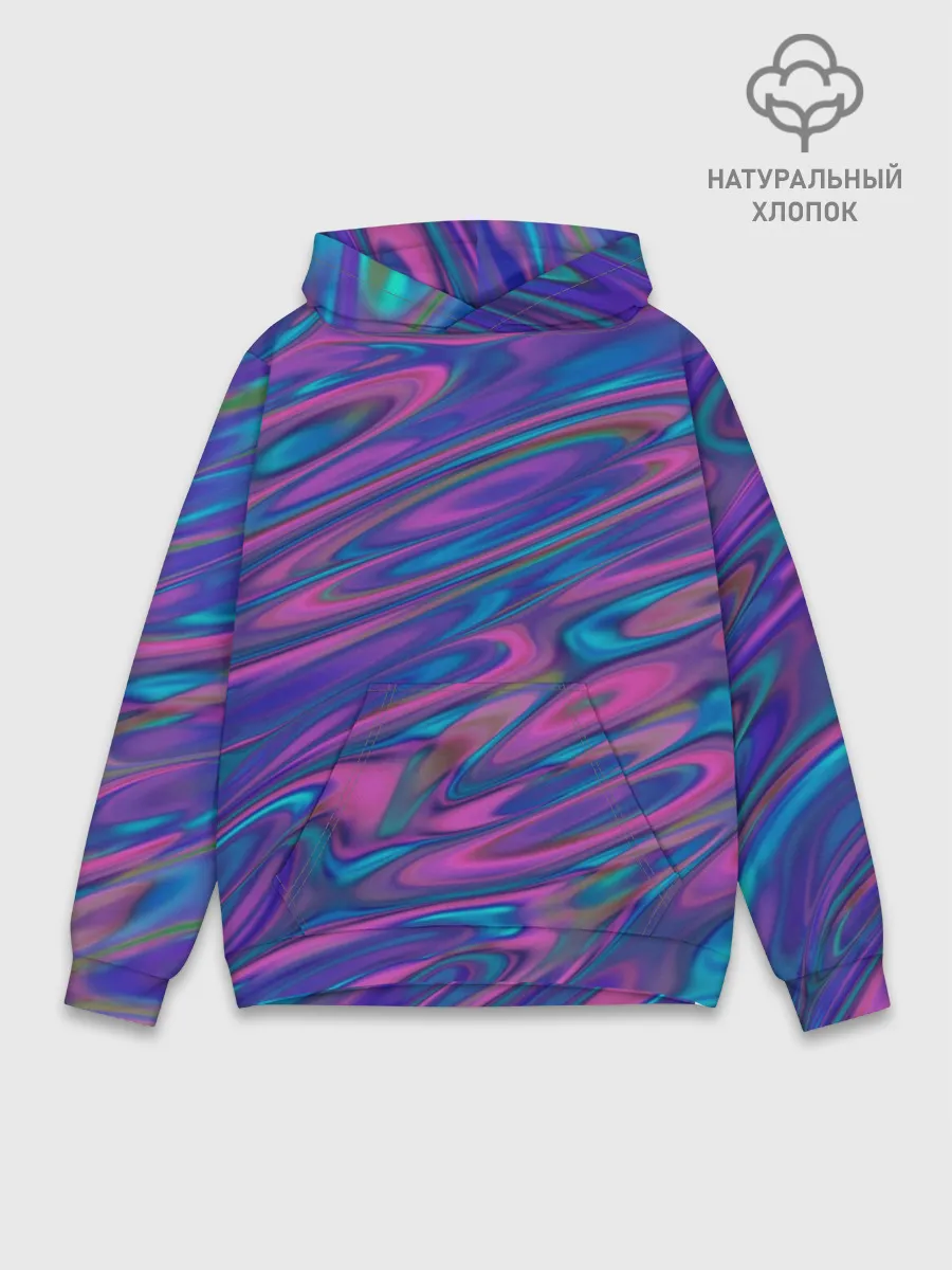 Худи мужской база хлопок / Glitch EFFECT