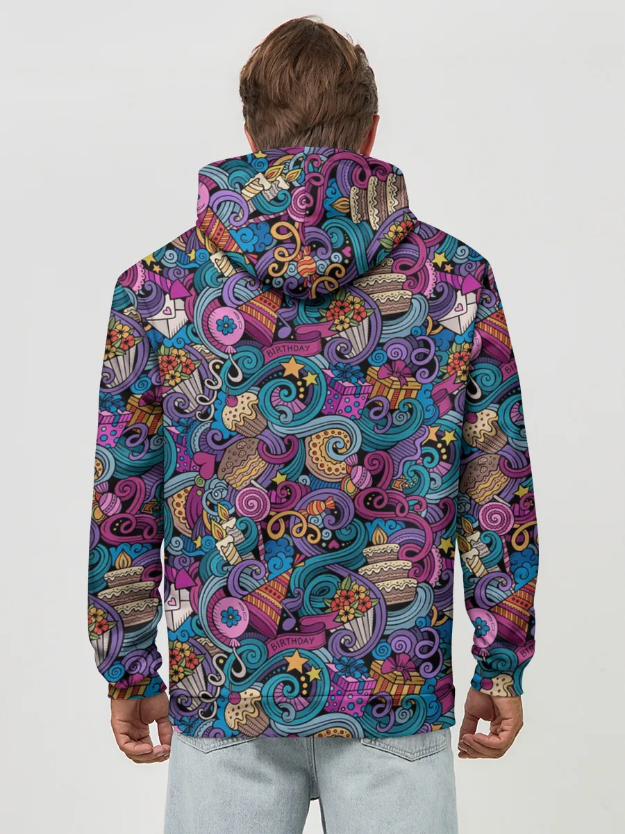 Худи мужской база хлопок / День Рождения