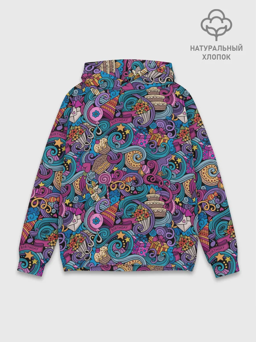 Худи мужской база хлопок / День Рождения