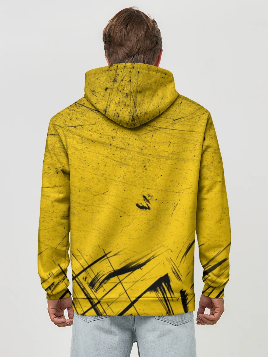 Худи мужской база хлопок / Череп Хипстер Гранж Брызги