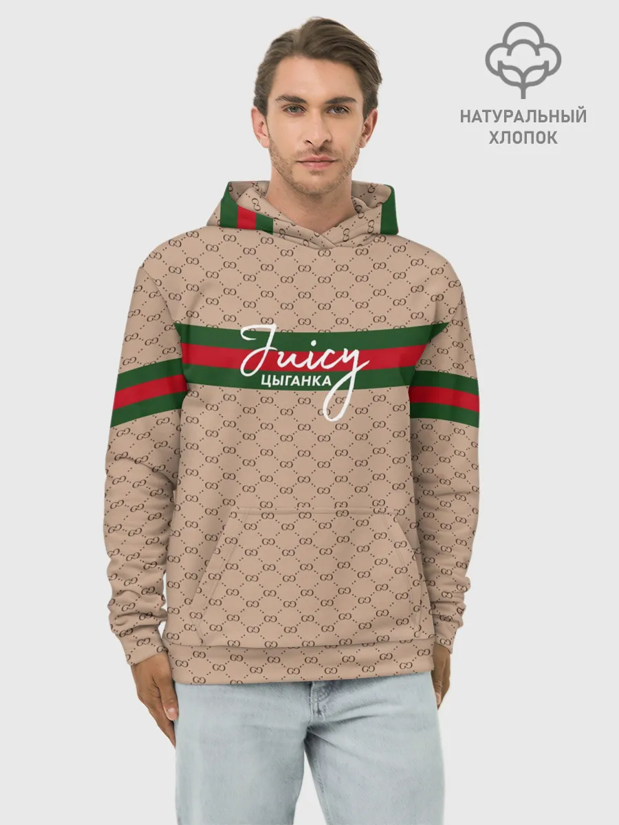 Худи мужской база хлопок / Juicy цыганка. Гуччи
