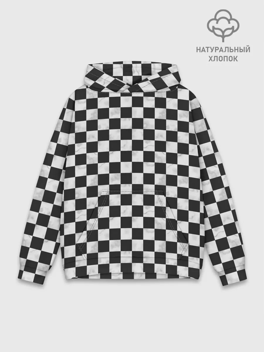 Худи мужской база хлопок / Шахматист