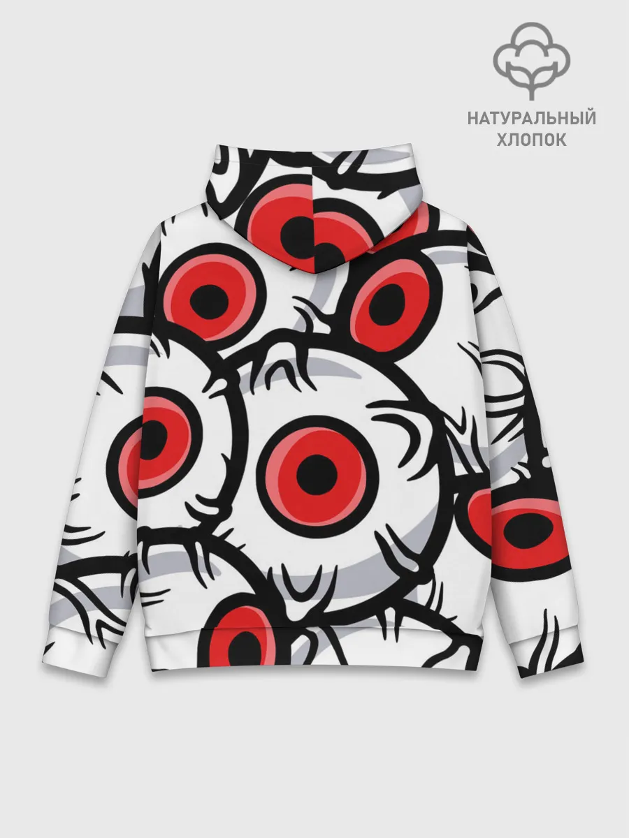 Худи мужской база хлопок / ГЛАЗА ЗЛОДЕЯ | RED EYES