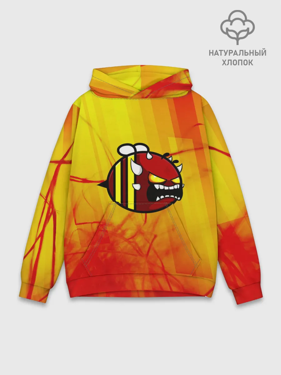 Худи мужской база хлопок / Geometry Dash | Red Demon