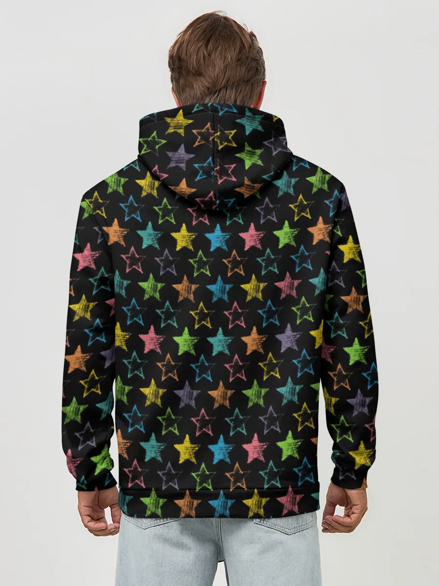 Худи мужской база хлопок / Звездный череп