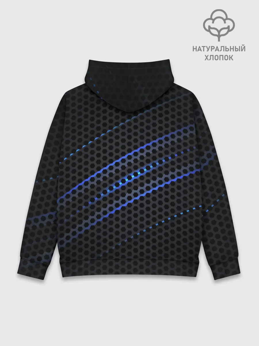 Худи мужской база хлопок / СТАЛЬНАЯ СЕТКА НЕОН | STEEL MESH NEON