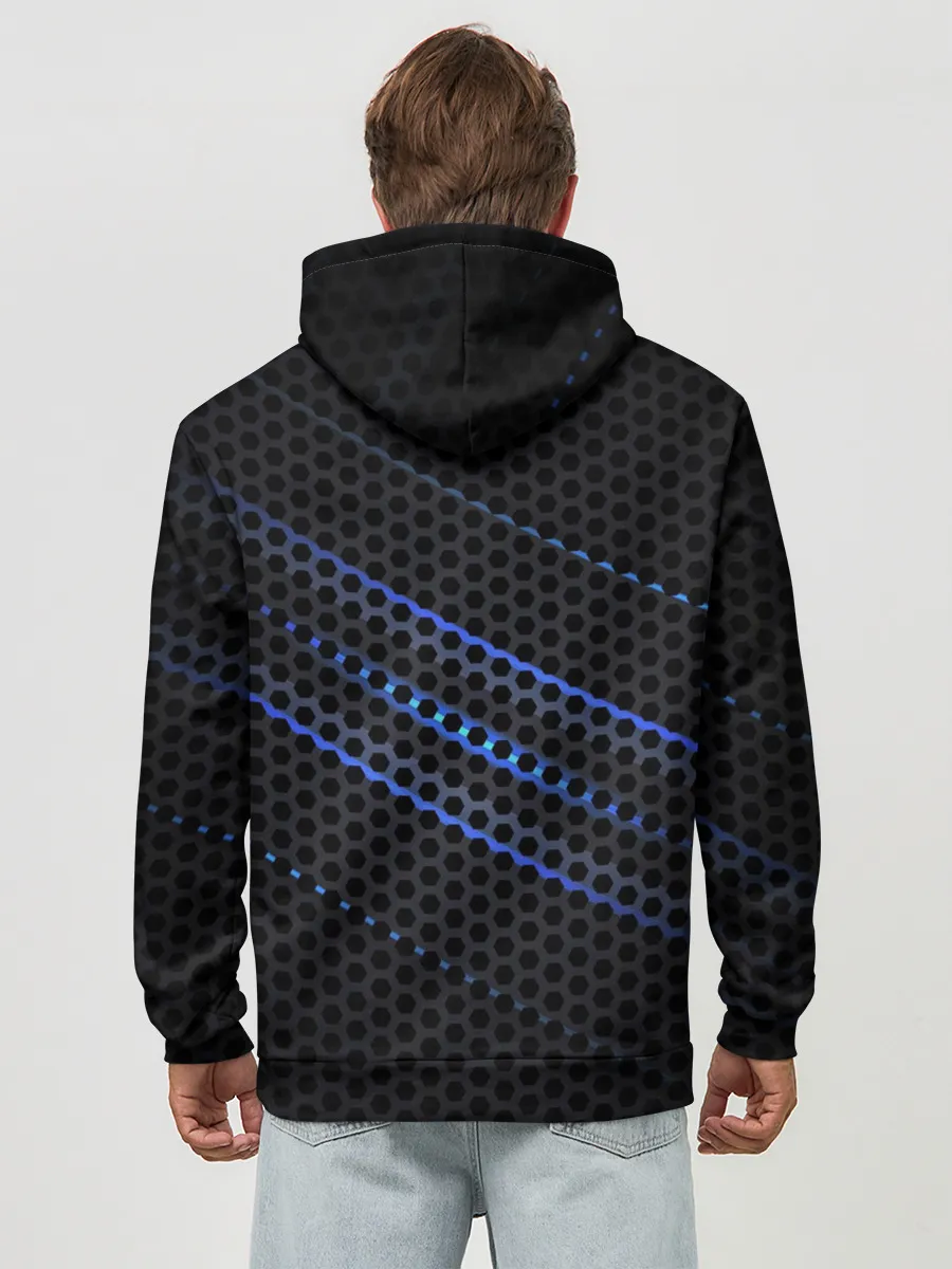 Худи мужской база хлопок / MERCEDES LOGO NEON