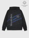 Худи мужской база хлопок / MERCEDES LOGO NEON