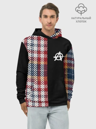 Худи мужской база хлопок / АНАРХИЯ | ANARCHY
