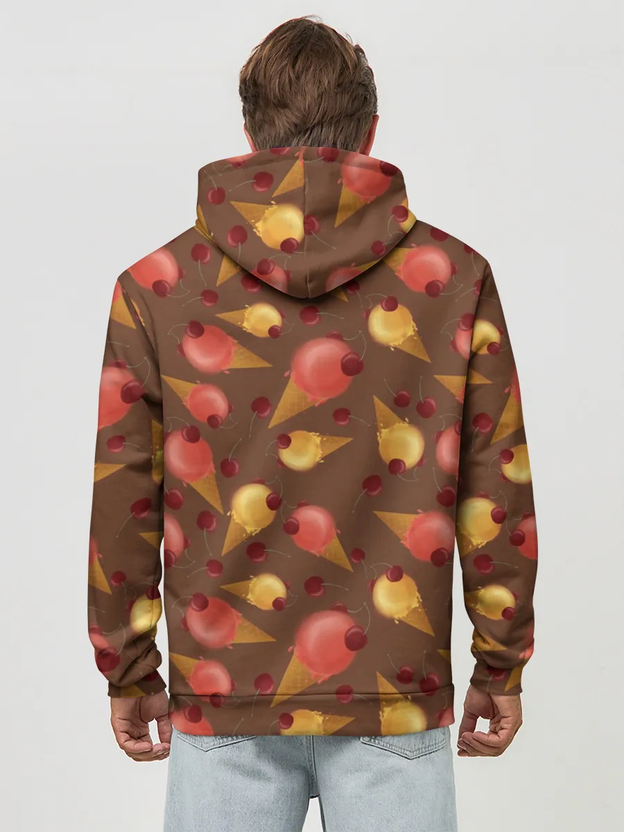 Худи мужской база хлопок / Сладкое мороженое