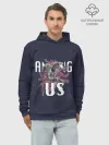 Худи мужской база хлопок / Among Us | Амонг Ас