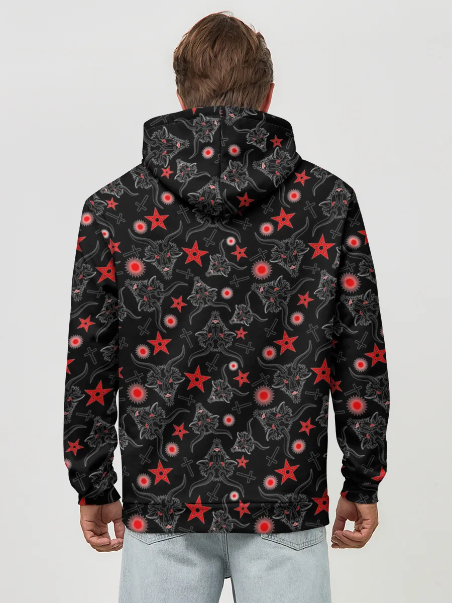 Худи мужской база хлопок / Сатана