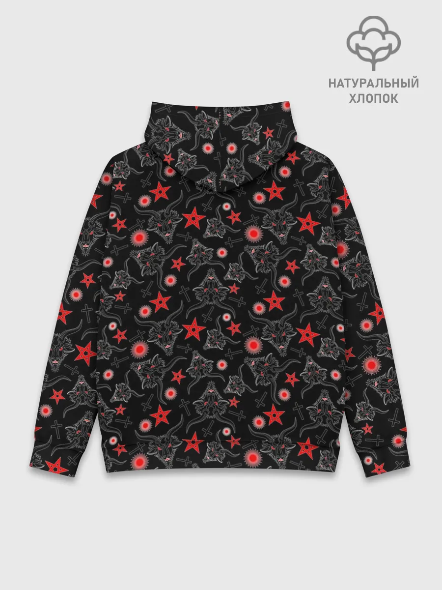 Худи мужской база хлопок / Сатана