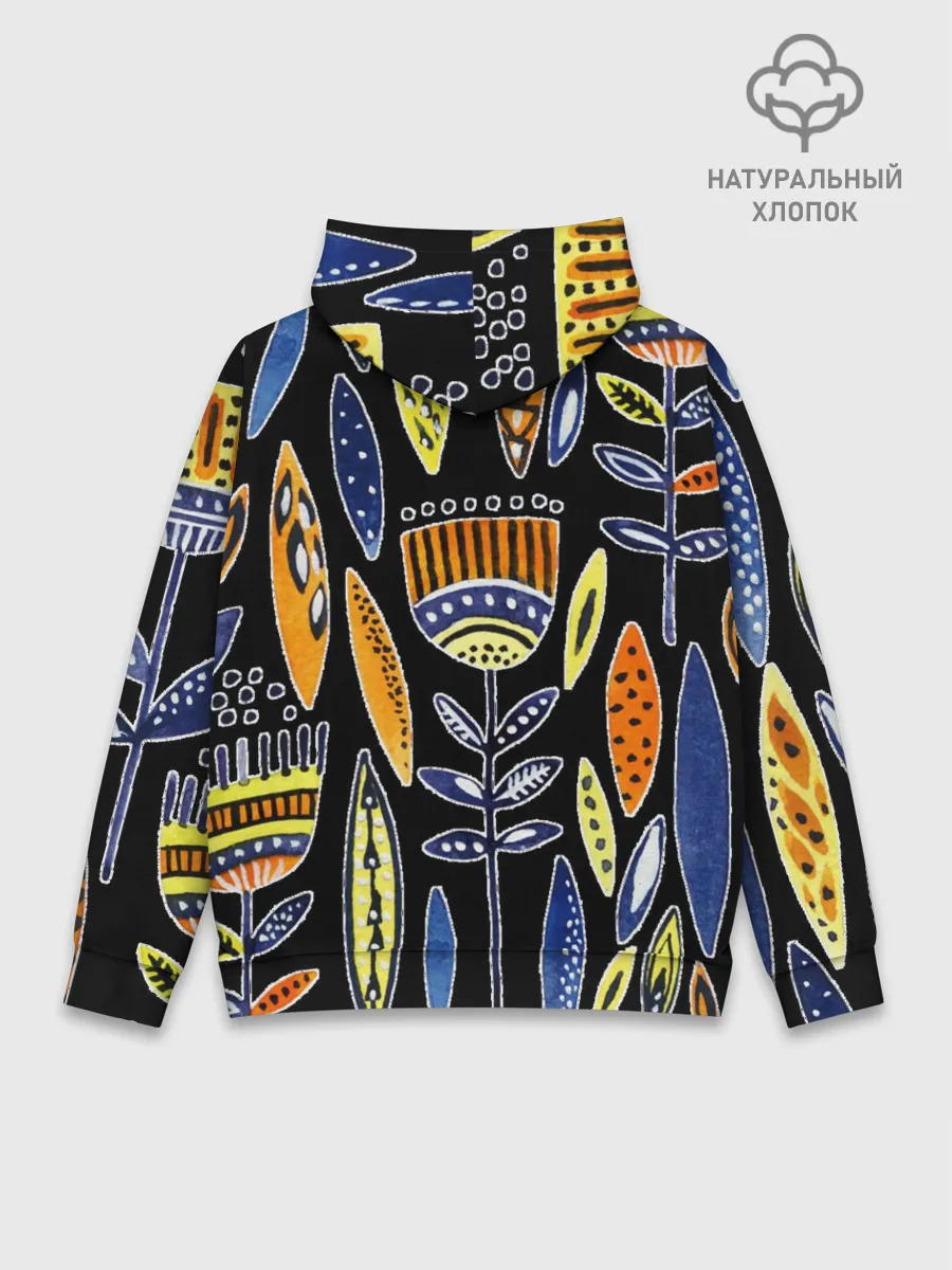 Худи мужской база хлопок / вечные цветы фараона