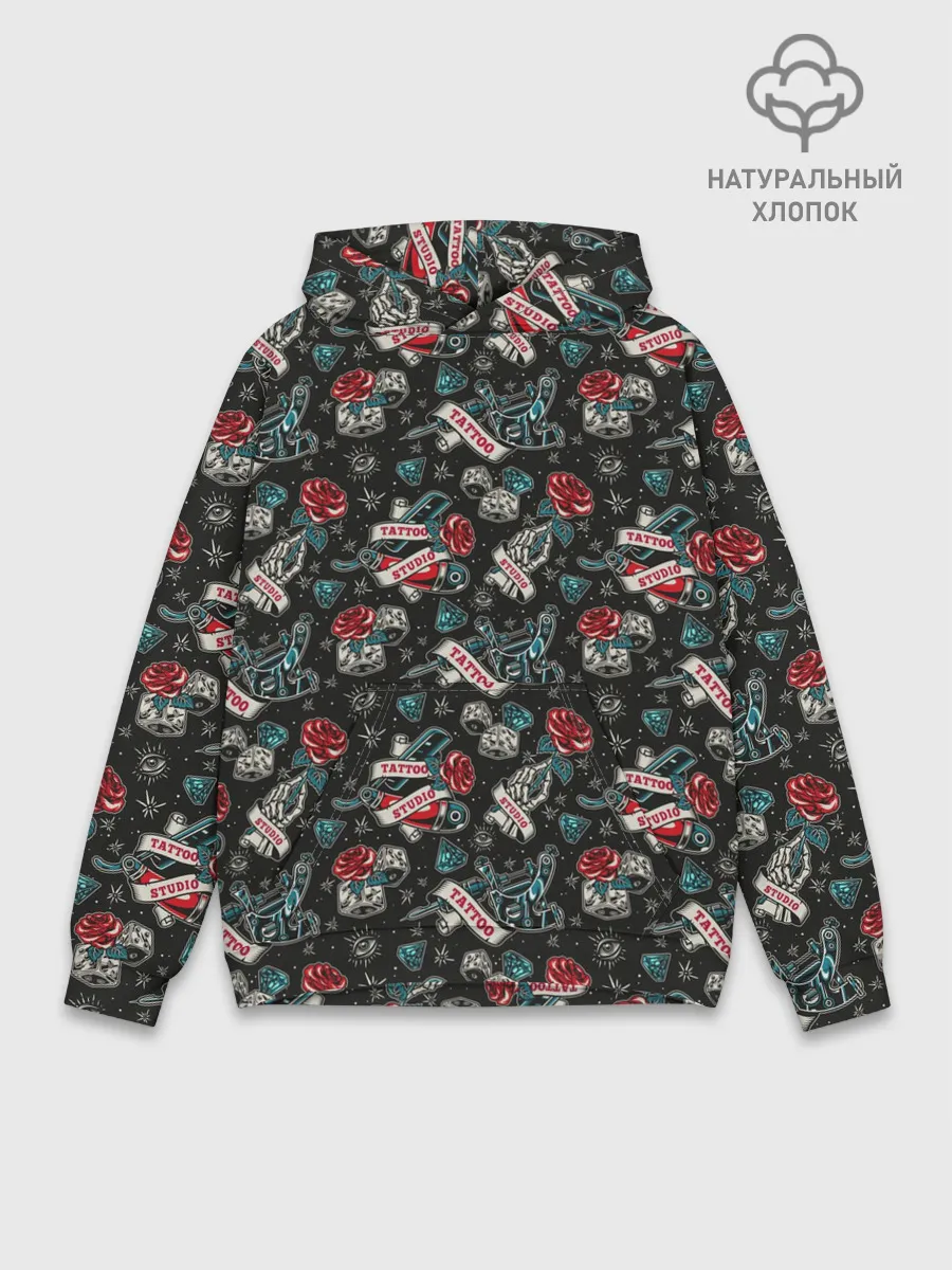 Худи мужской база хлопок / TATTOO