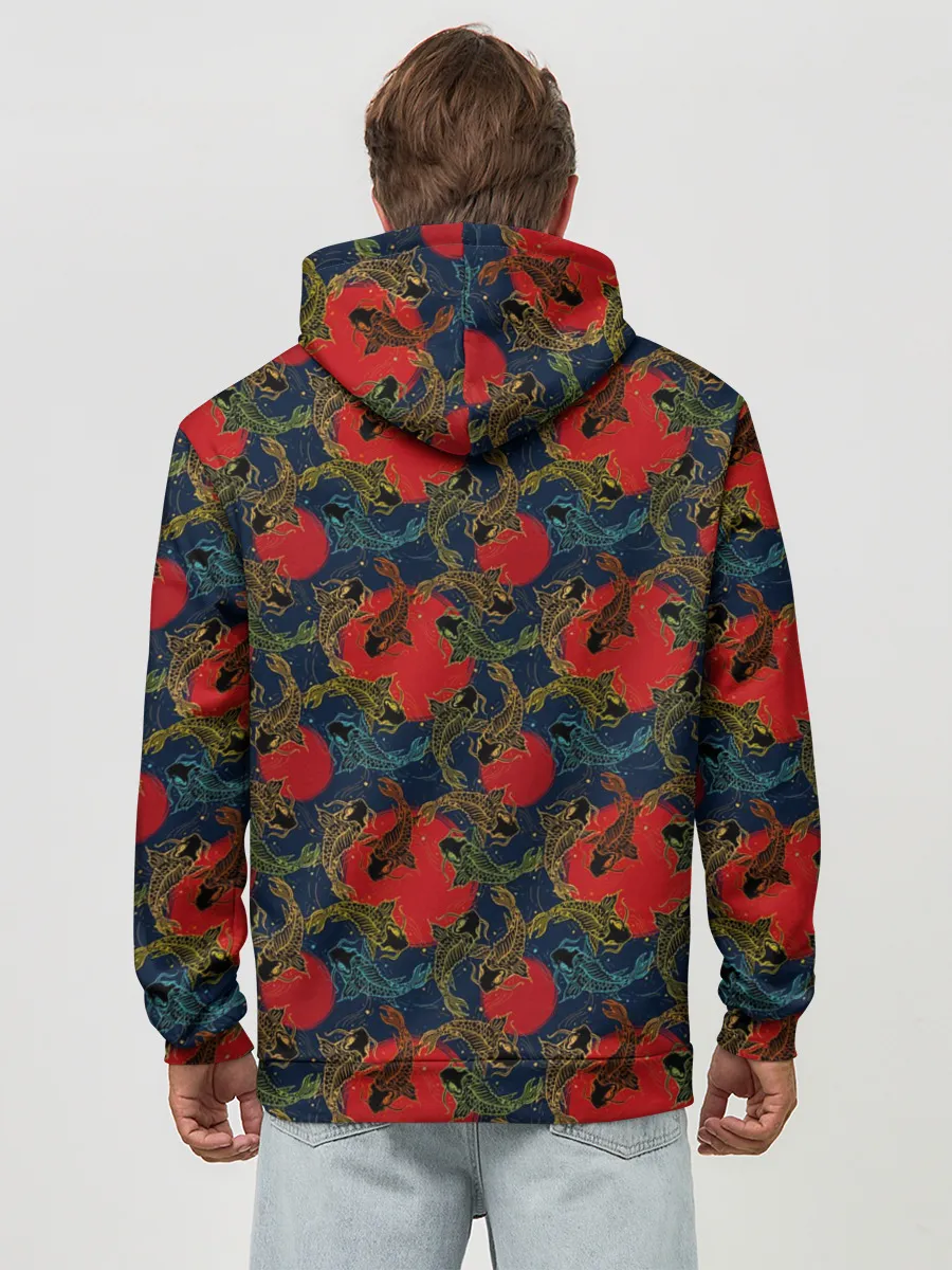 Худи мужской база хлопок / Карпы