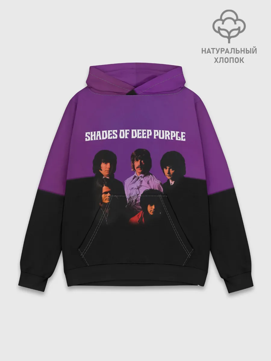 Худи мужской база хлопок / Shades of Deep Purple