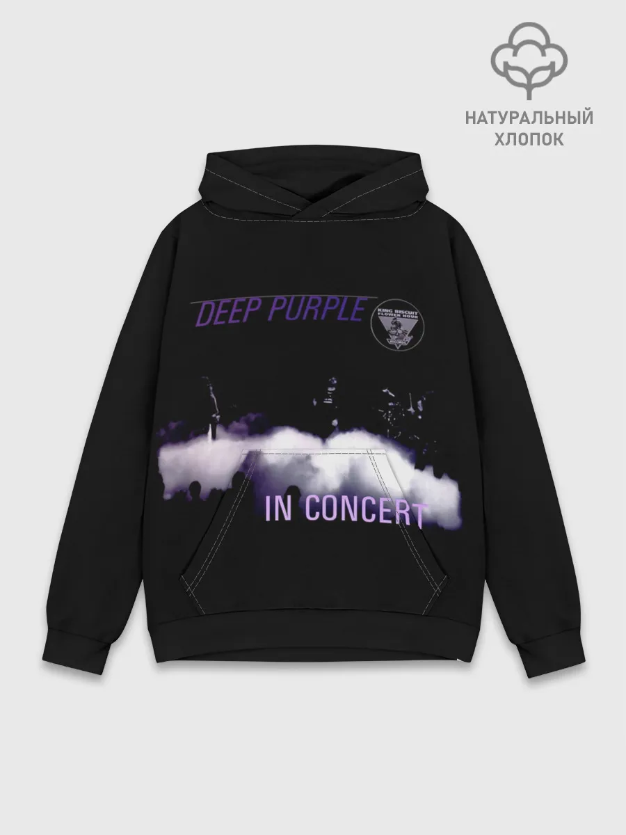 Худи мужской база хлопок / Live at Long Beach 1976 - Deep Purple