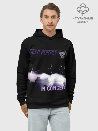 Худи мужской база хлопок / Live at Long Beach 1976 - Deep Purple
