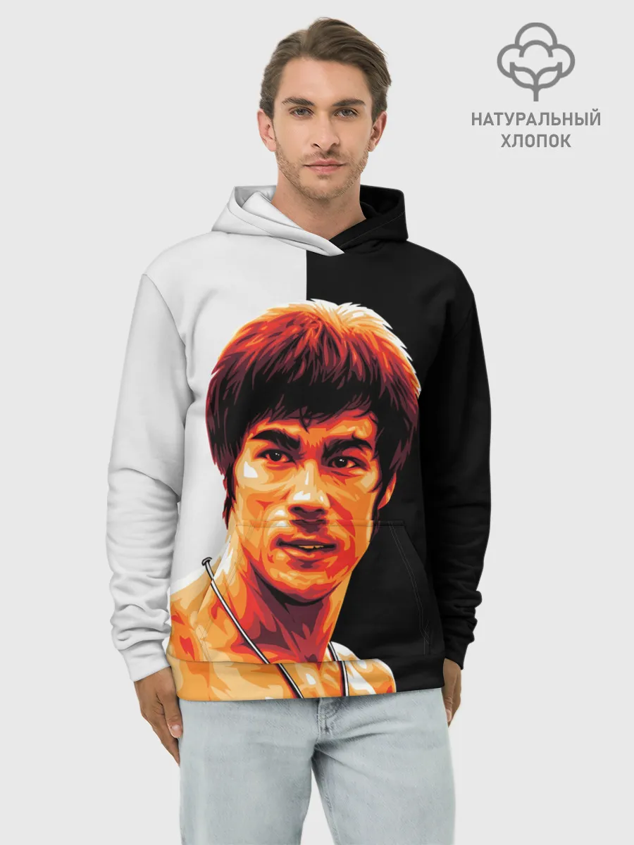 Худи мужской база хлопок / Bruce Jeet Kune Do
