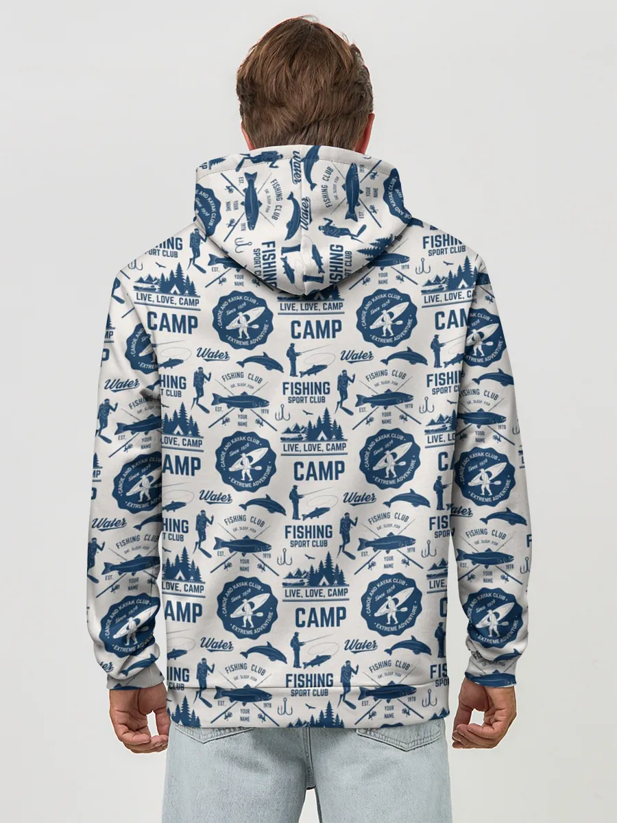 Худи мужской база хлопок / Fishing Club