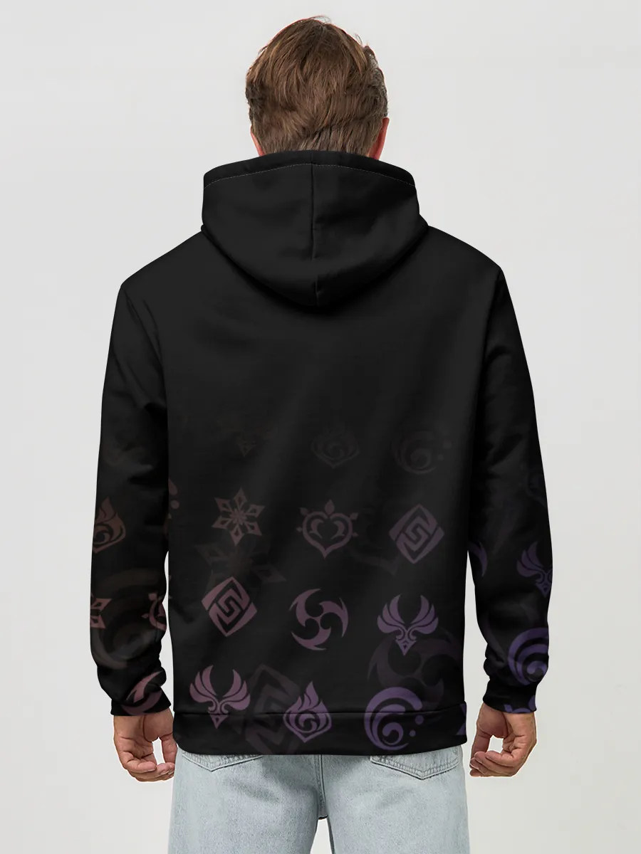 Худи мужской база хлопок / Чжун Ли, Genshin Impact