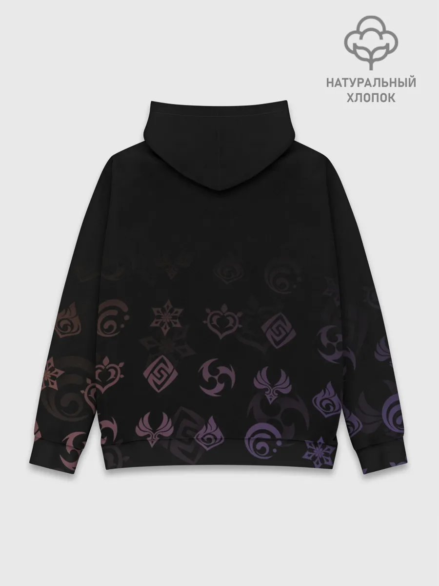 Худи мужской база хлопок / Чжун Ли, Genshin Impact