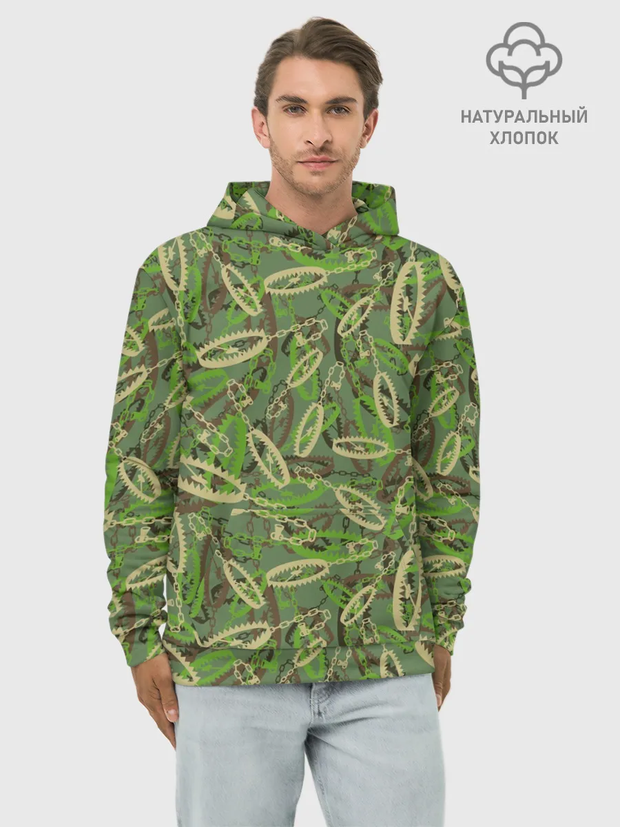 Худи мужской база хлопок / Капканы