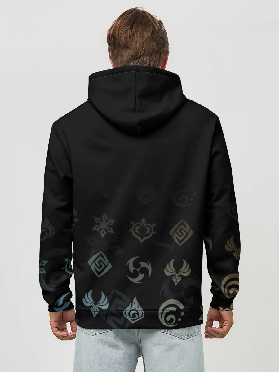 Худи мужской база хлопок / Тарталья, Genshin Impact