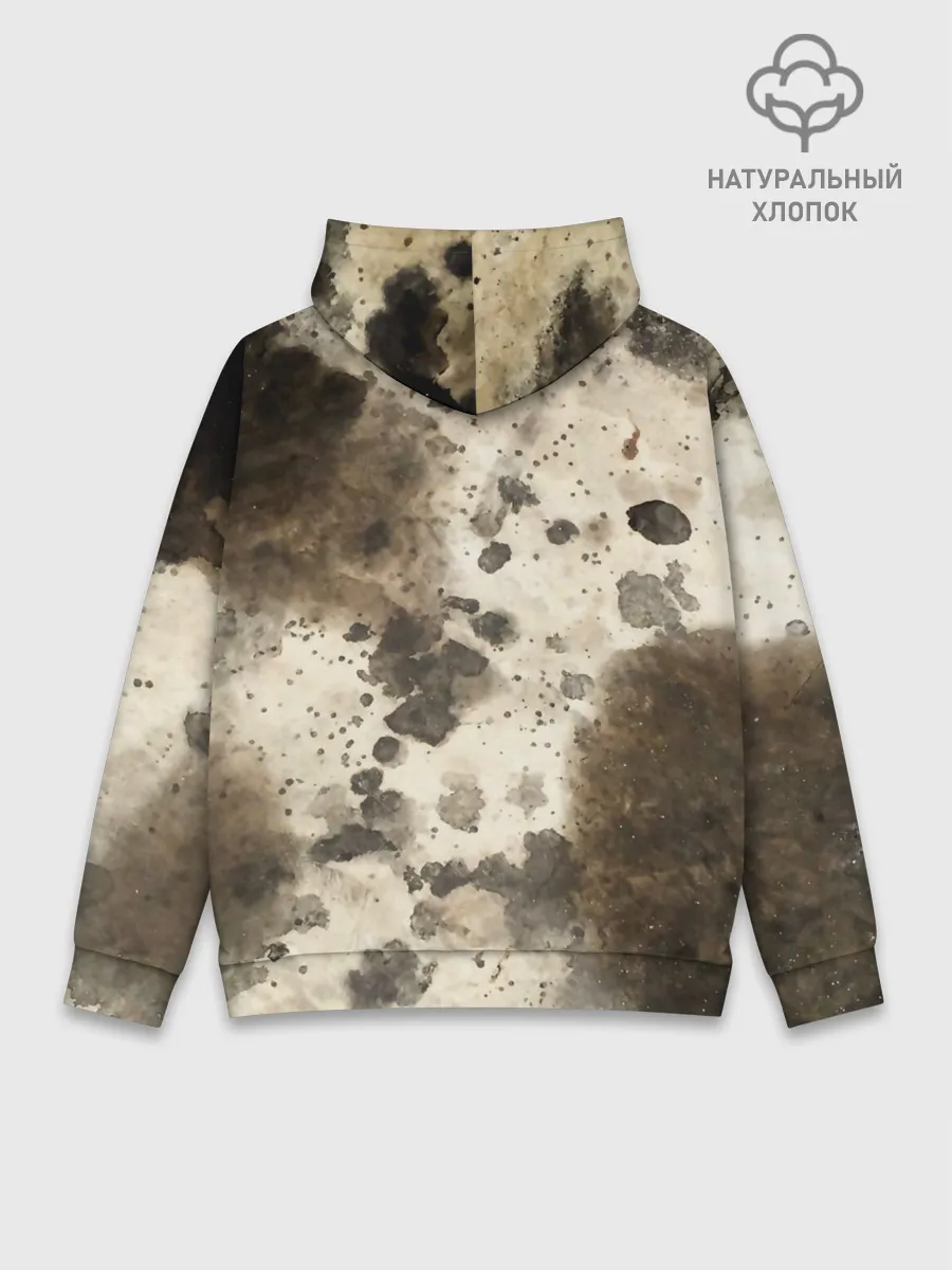 Худи мужской база хлопок / Пятьдесят оттенков серого