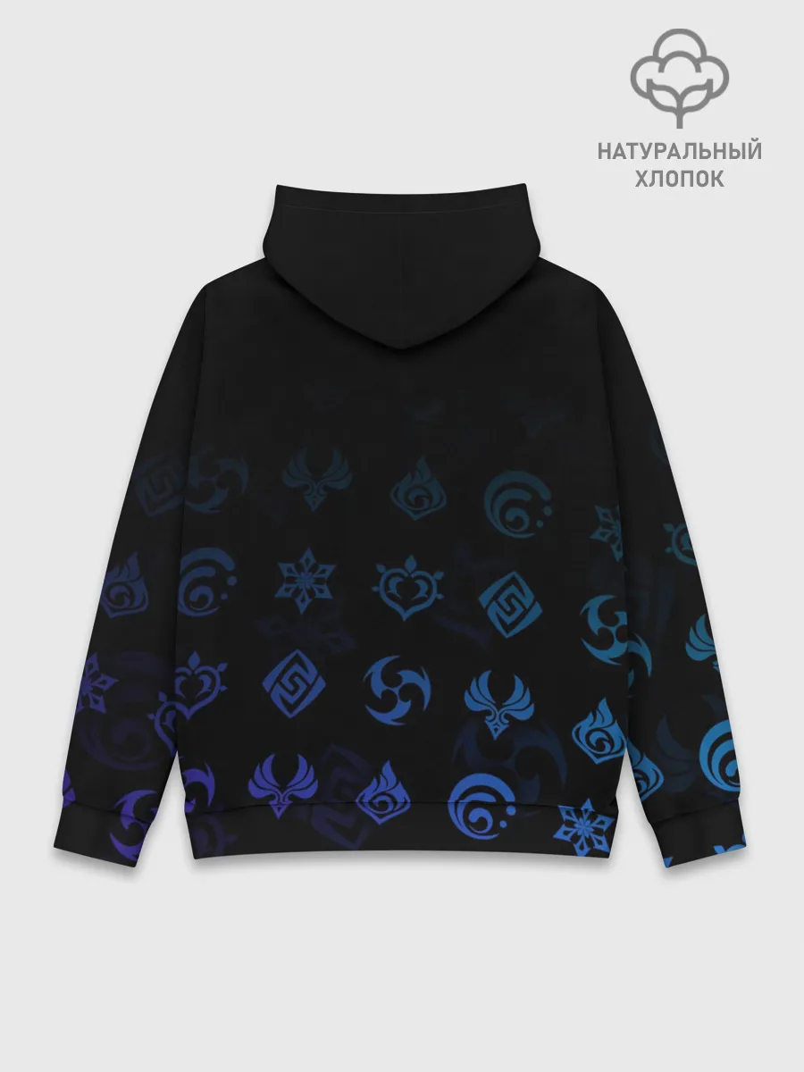 Худи мужской база хлопок / Барбара / Genshin Impact