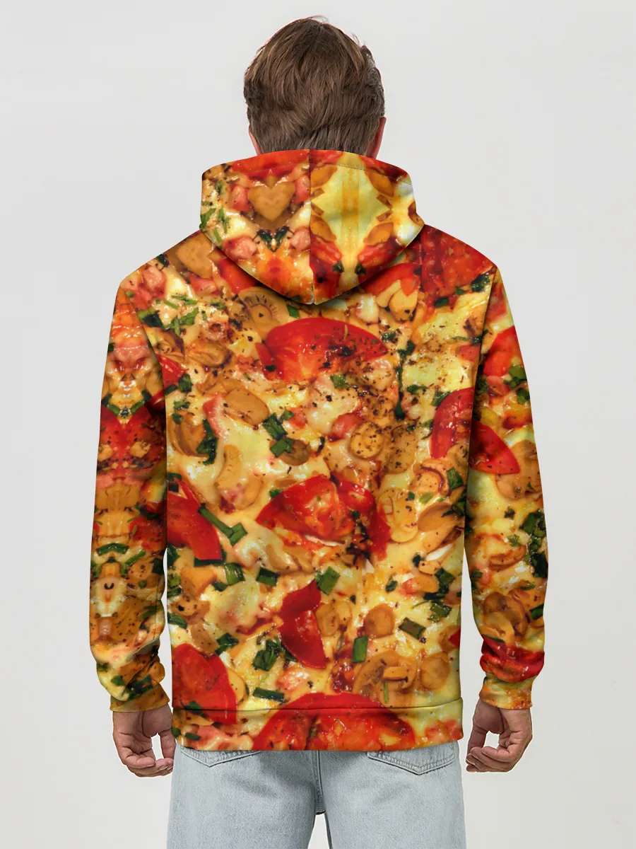 Худи мужской база хлопок / Пицца с грибами