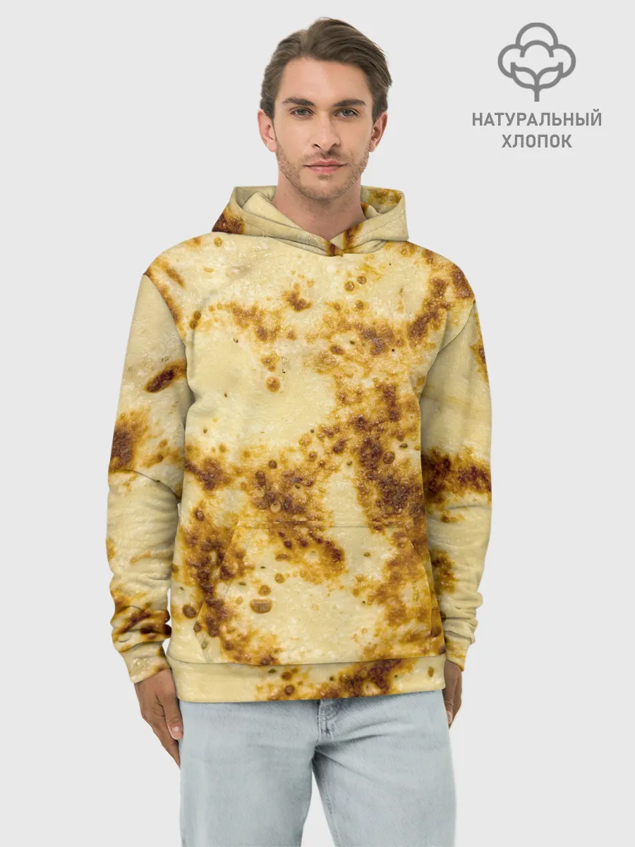Худи мужской база хлопок / Жареный блин