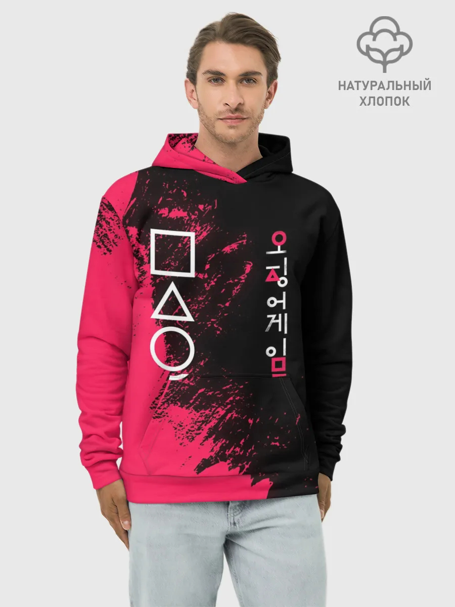 Худи мужской база хлопок / Игра в кальмара | Squid game