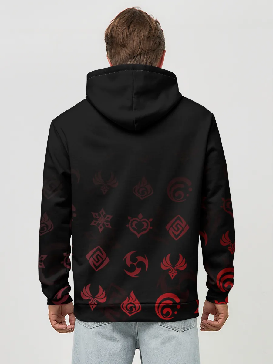 Худи мужской база хлопок / Ху Тао / Genshin Impact