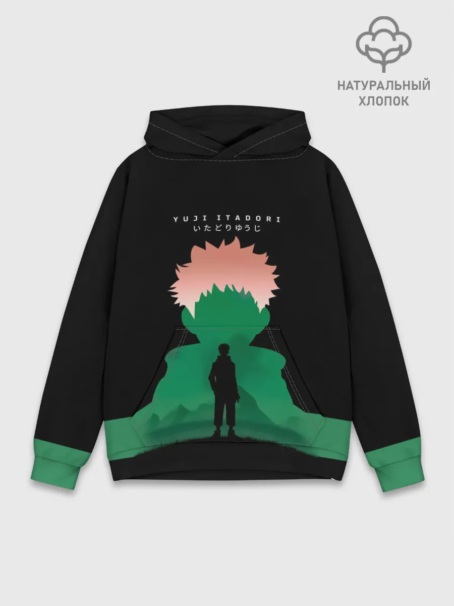 Худи мужской база хлопок / Itadori Yuji Jujutsu Kaisen