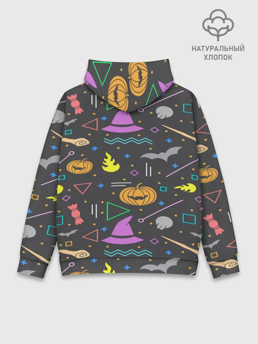 Худи мужской база хлопок / Уютный Halloween