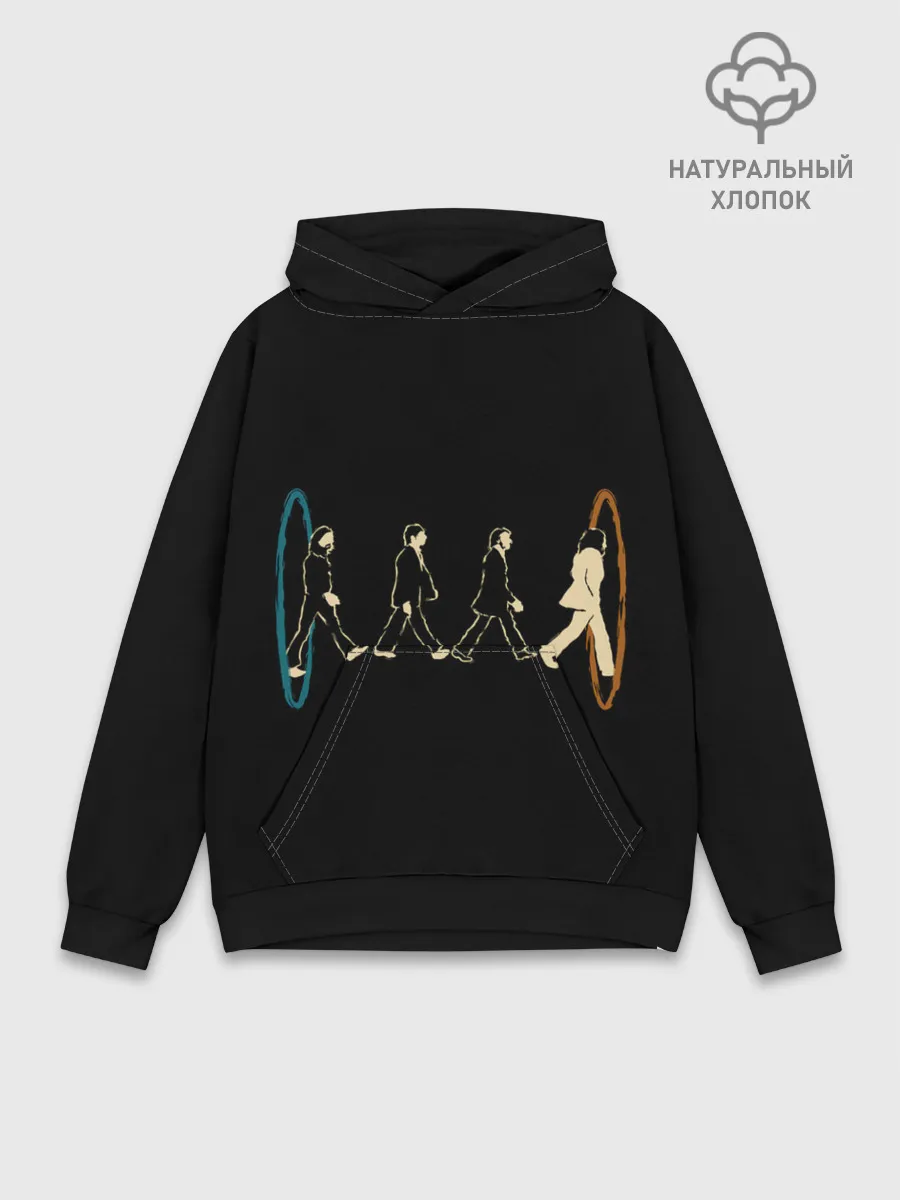 Худи мужской база хлопок / Beatles and Portals