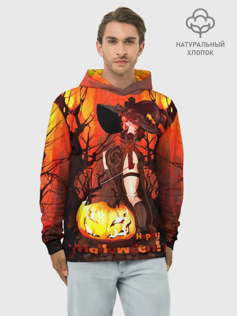Худи мужской база хлопок / Колдунья со смычком