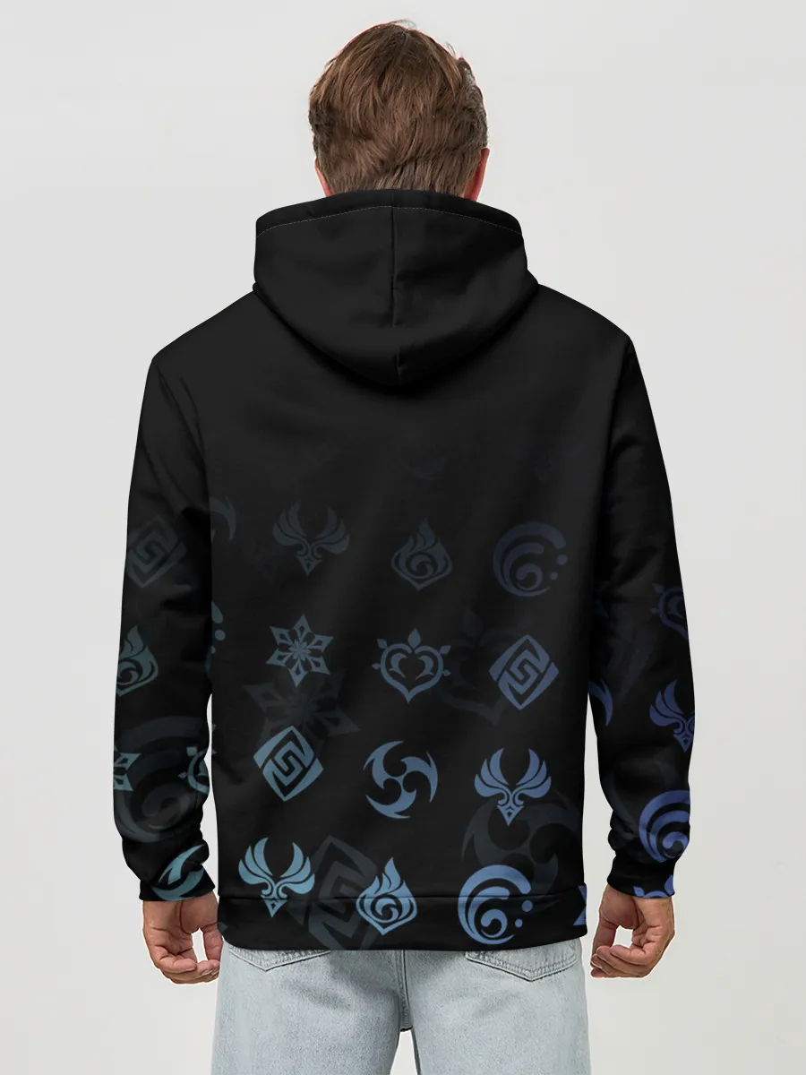 Худи мужской база хлопок / Эола / Genshin Impact