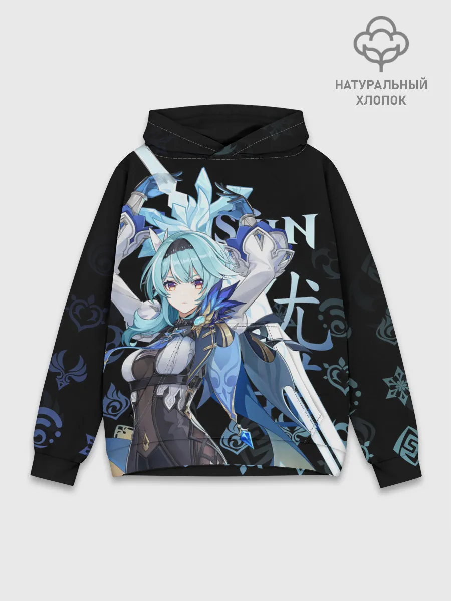 Худи мужской база хлопок / Эола / Genshin Impact