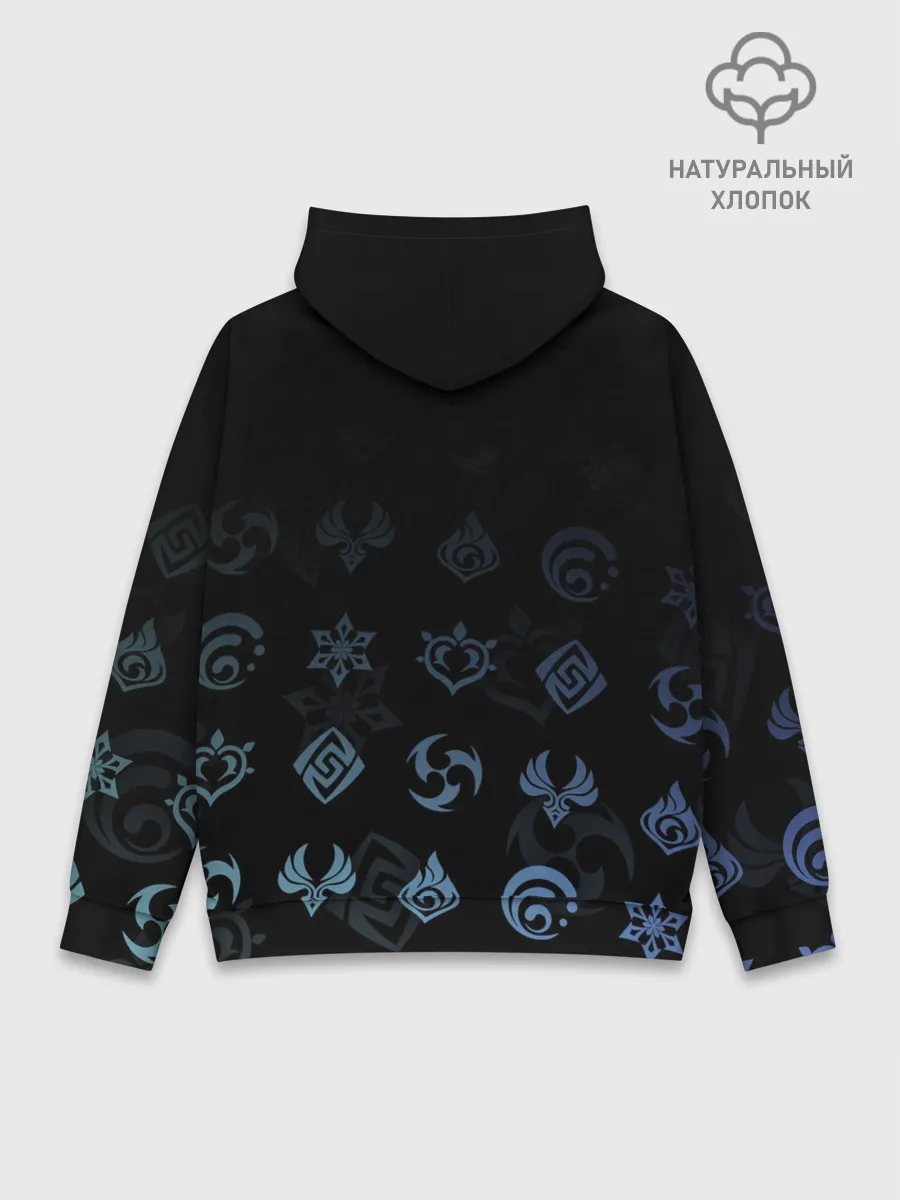 Худи мужской база хлопок / Эола / Genshin Impact