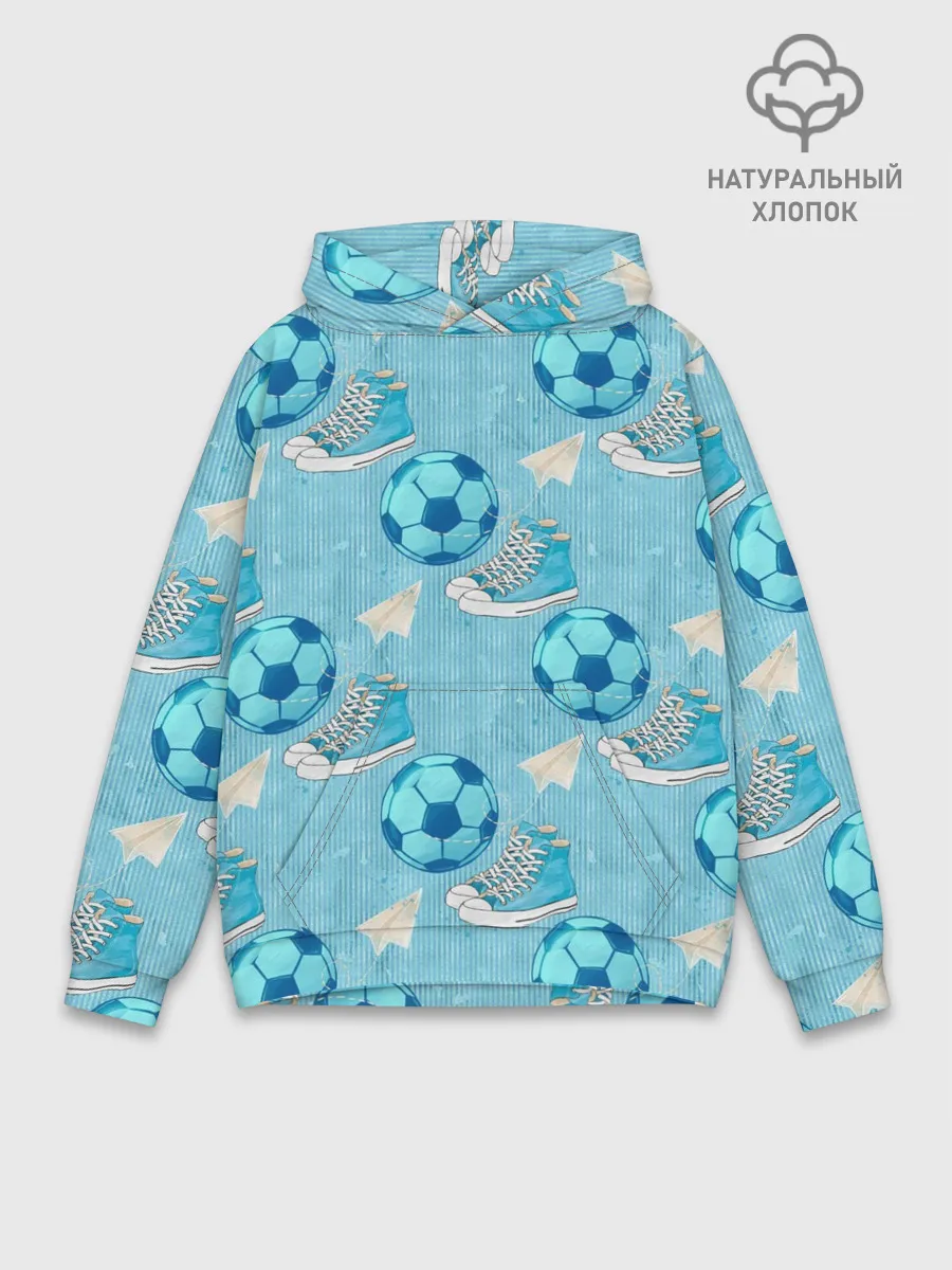 Худи мужской база хлопок / Юный футболист