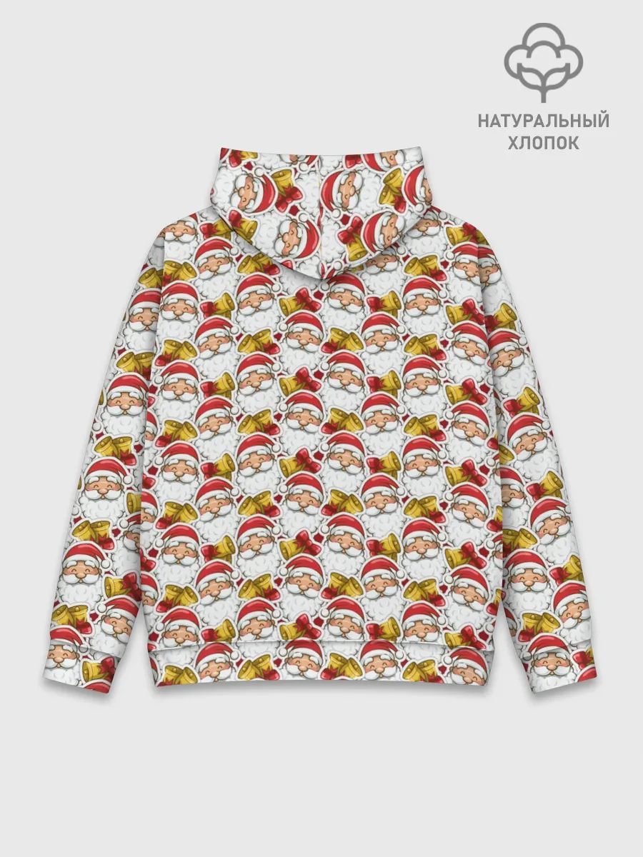 Худи мужской база хлопок / Дед Мороз