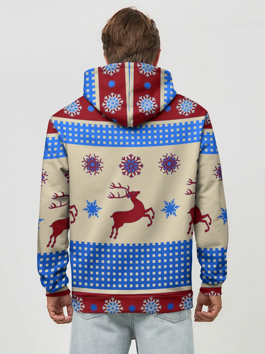 Худи мужской база хлопок / Новогодняя 2022