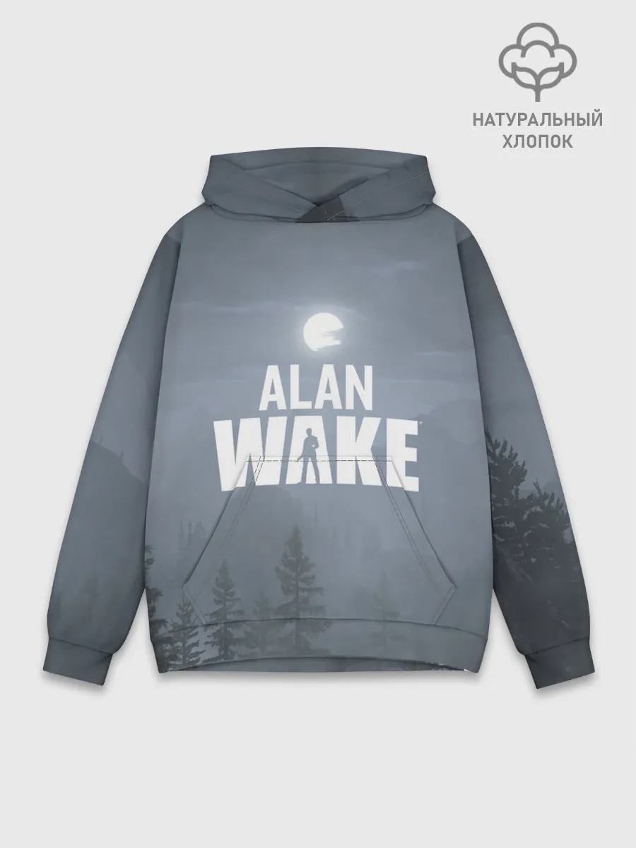 Худи мужской база хлопок / Алан Уэйк: Полнолуние