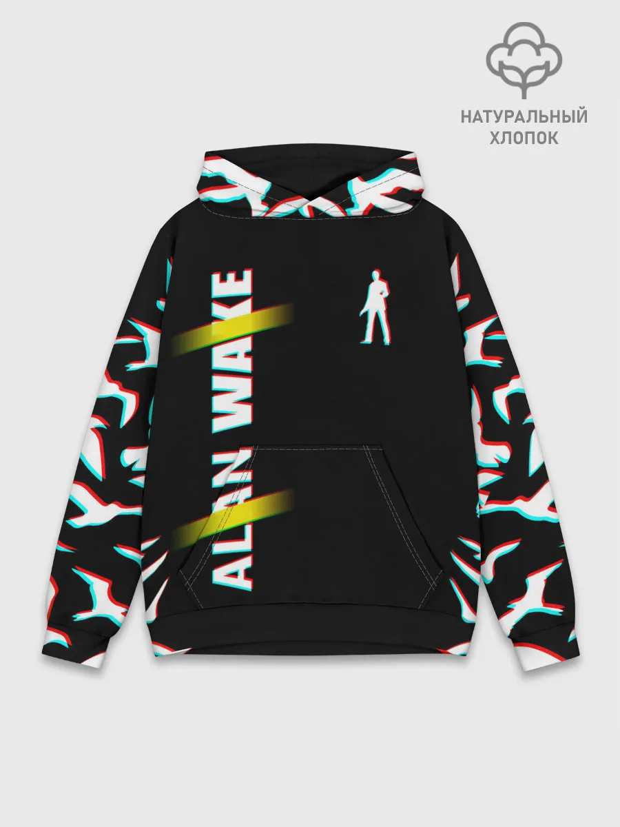 Худи мужской база хлопок / Alan Wake Glitch