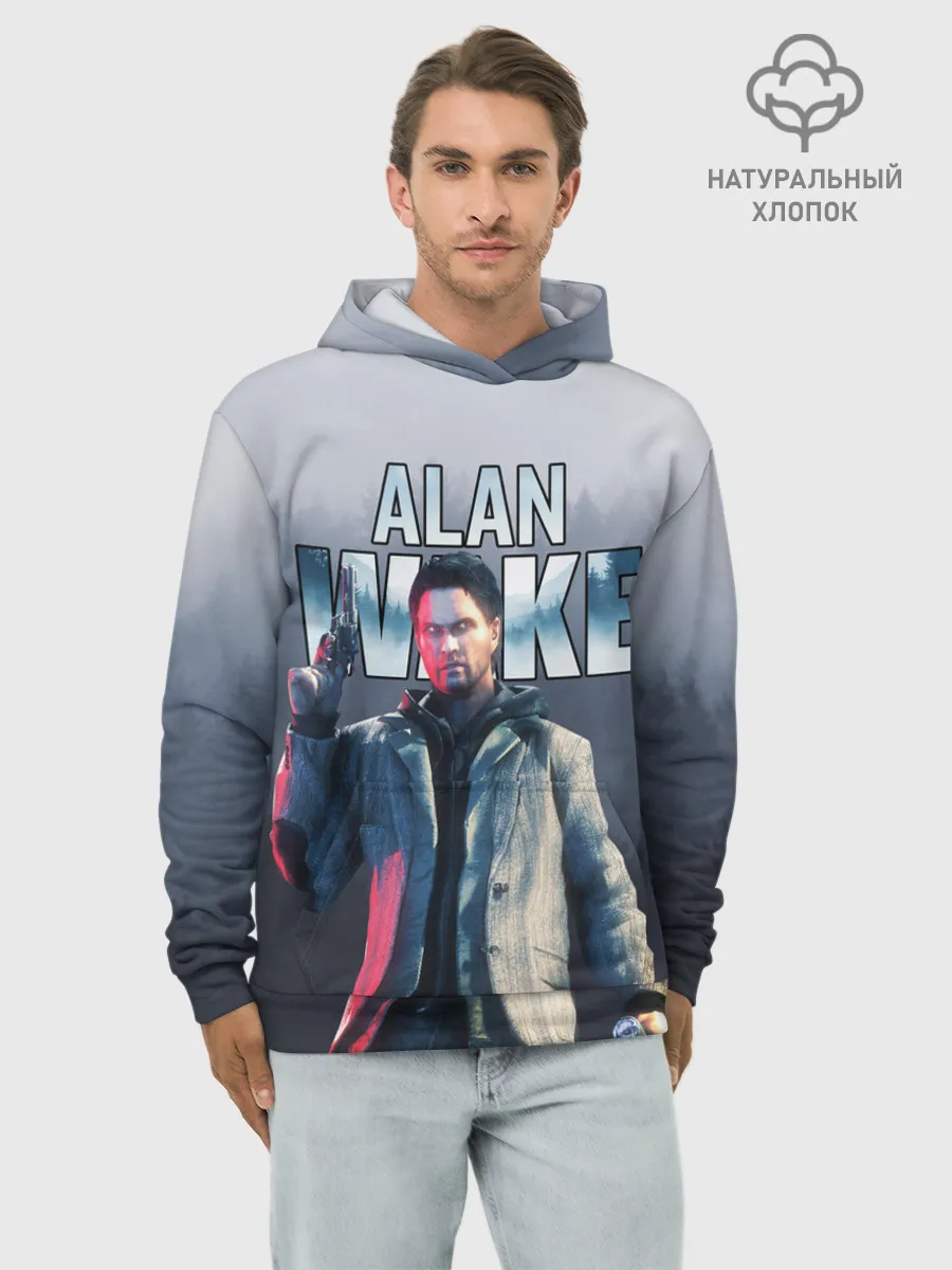 Худи мужской база хлопок / Алан Уэйк / Alan Wake