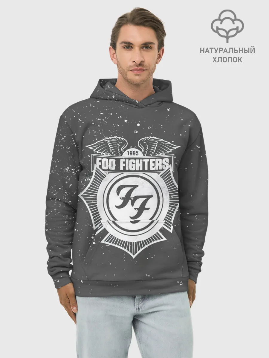 Худи мужской база хлопок / Foo Fighters 1995 FF